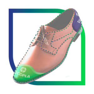 Zapato fino con refuerzo de celaste para calzado fino mexicano